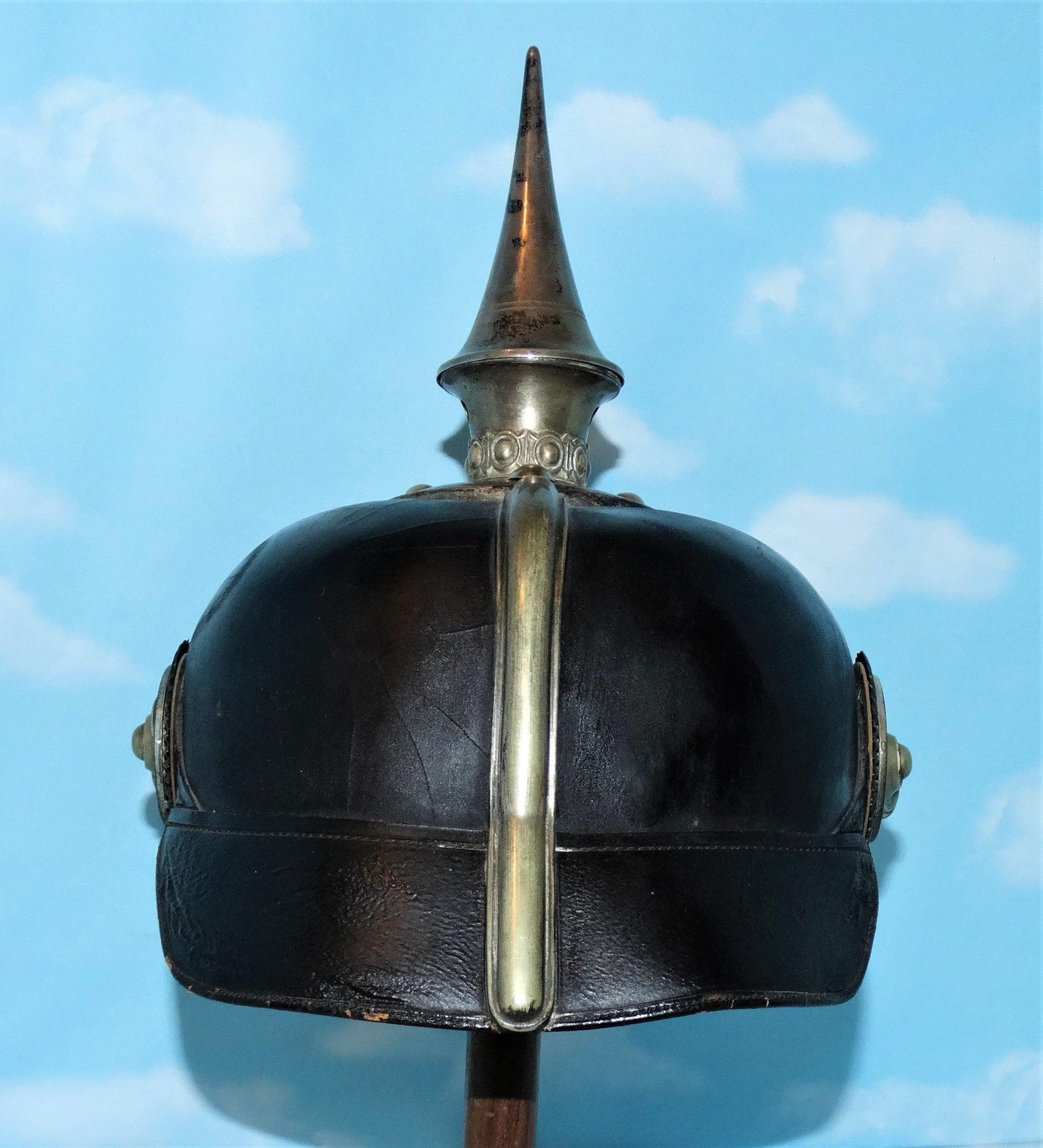 Prussia Pickelhaube / Spiked Helmet for OYV (one Year Volunteer) in Line Pioneer - Derrittmeister Militaria