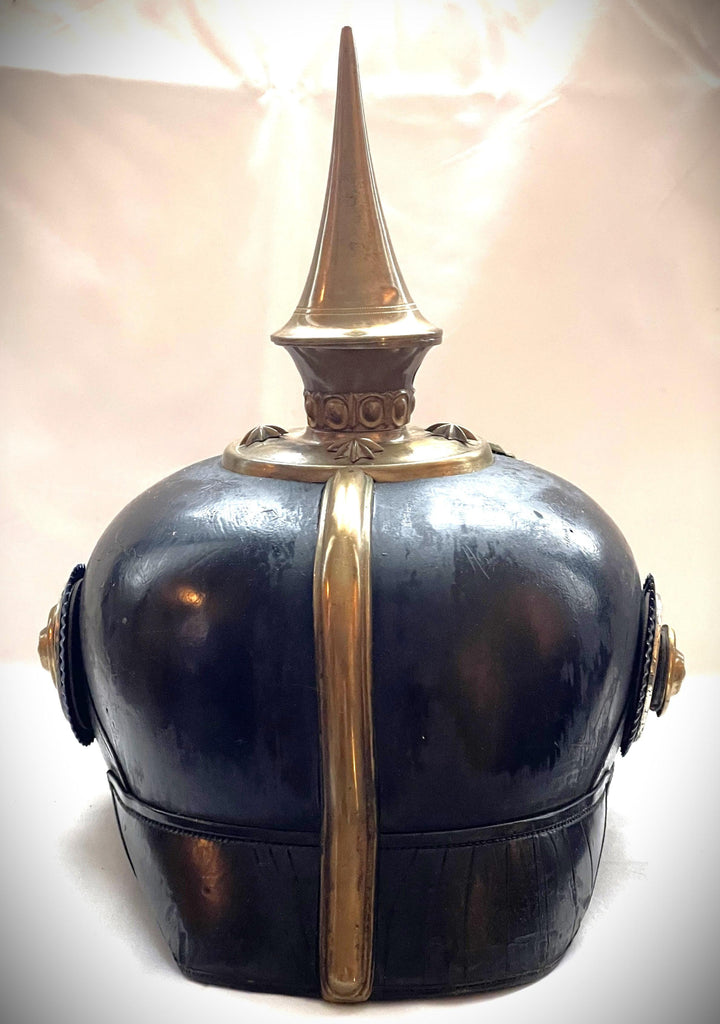 Schwarzburg Rudolstadt Pickelhaube / Spiked Helmet for Reserve Officer in Infanterie Rgt Nr 96 - Derrittmeister Militaria