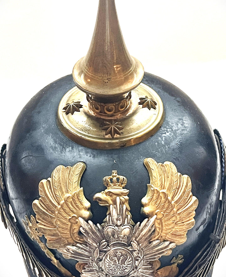 Schwarzburg Rudolstadt Pickelhaube / Spiked Helmet for Reserve Officer in Infanterie Rgt Nr 96 - Derrittmeister Militaria
