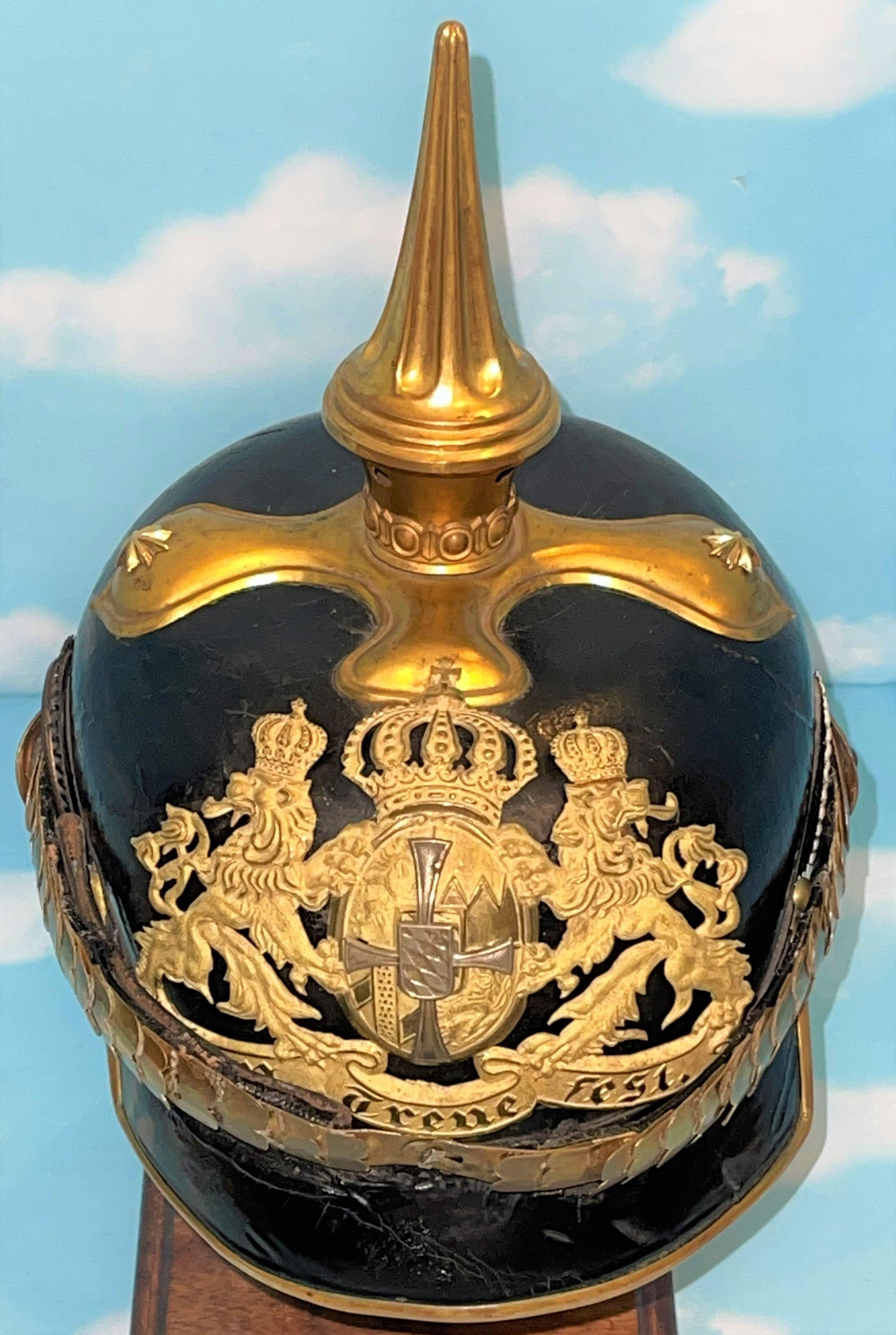Bavaria - Pickelhaube / Spiked Helmet - Reserve Officer - Infanterie - Derrittmeister Militaria