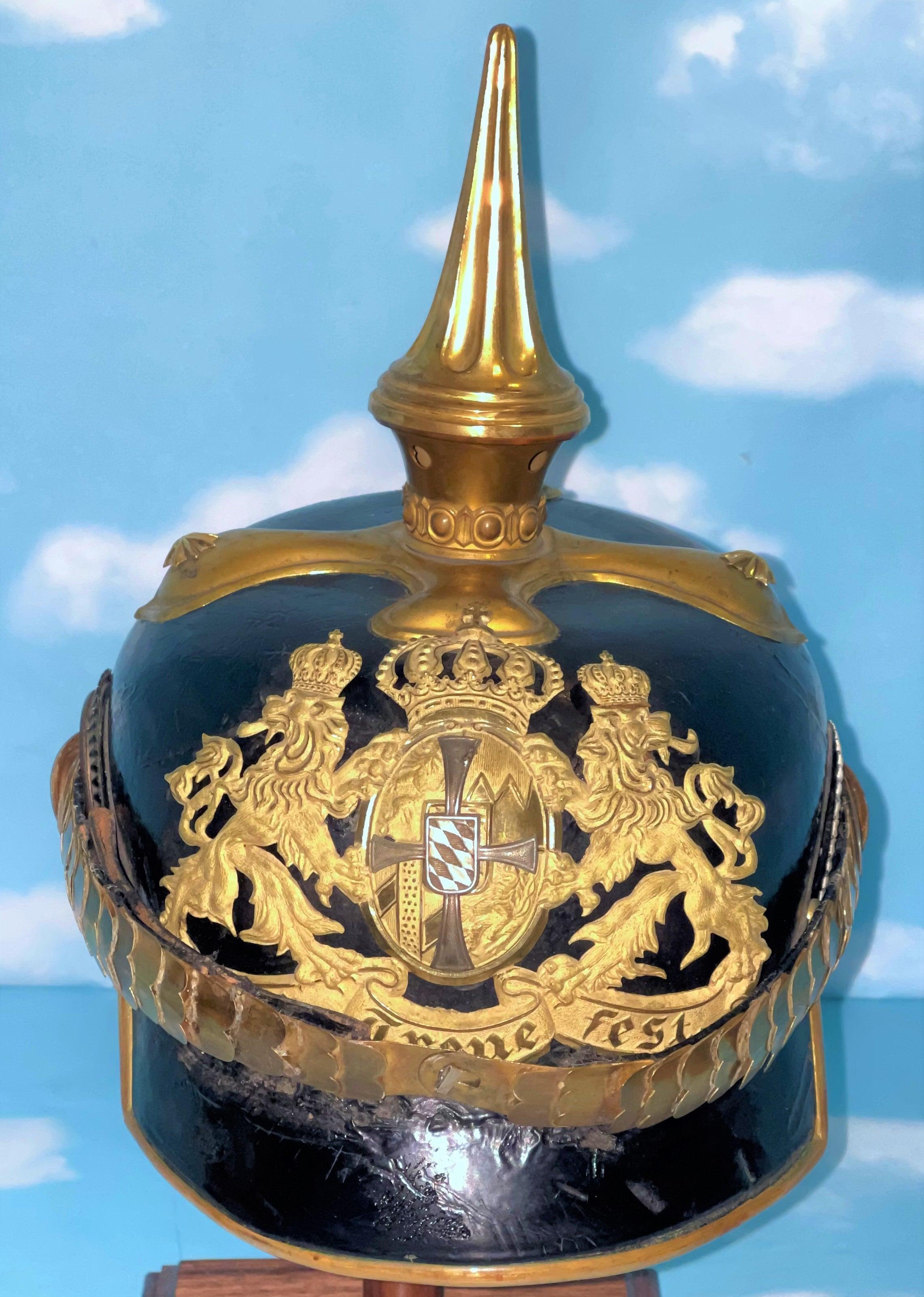 Bavaria - Pickelhaube / Spiked Helmet - Reserve Officer - Infanterie - Derrittmeister Militaria