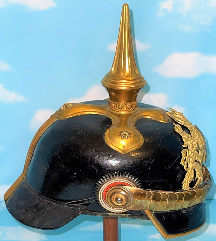 Bavaria - Pickelhaube / Spiked Helmet - Reserve Officer - Infanterie - Derrittmeister Militaria