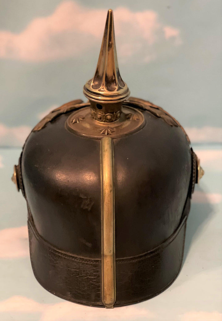 Prussia - Pickelhaube / Spiked Helmet - Officer - 1. Garde Rgt Zu Fus - Semper Talis Bandeau - Derrittmeister Militaria