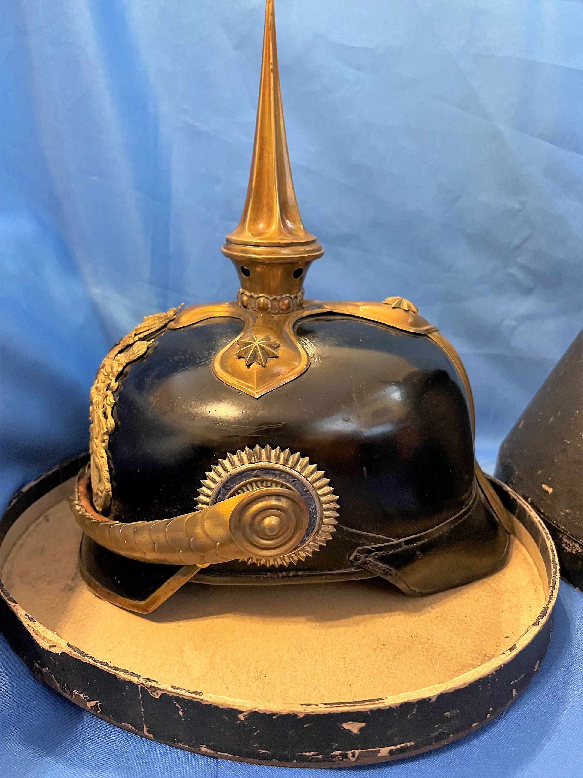 Bavaria Pickelhaube / Spiked Helmet for Officer in Reserve Infantry - Derrittmeister Militaria Group