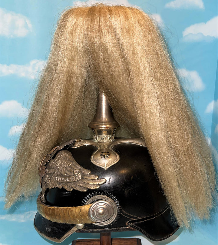 Prussian Pickelhaube Spiked Helmet for an Officer of Garde Dragoner Regiment Number 2 - Derrittmeister Militaria Group