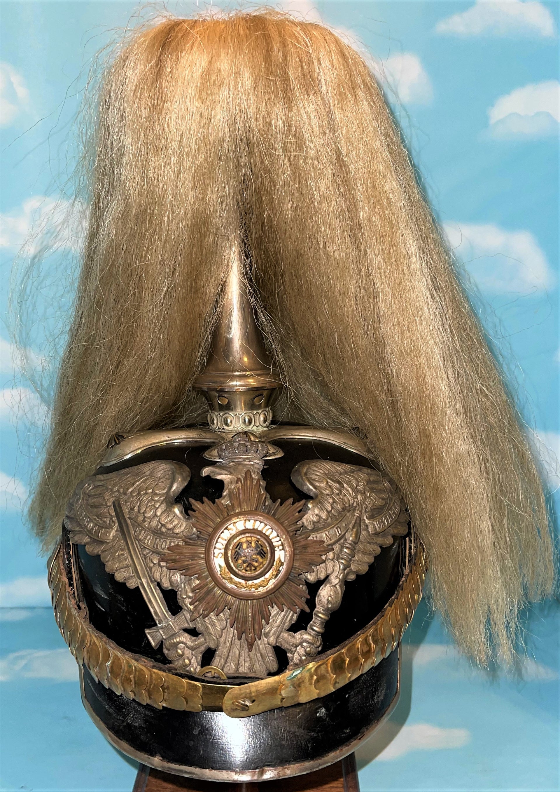 Prussian Pickelhaube Spiked Helmet for an Officer of Garde Dragoner Regiment Number 2 - Derrittmeister Militaria Group