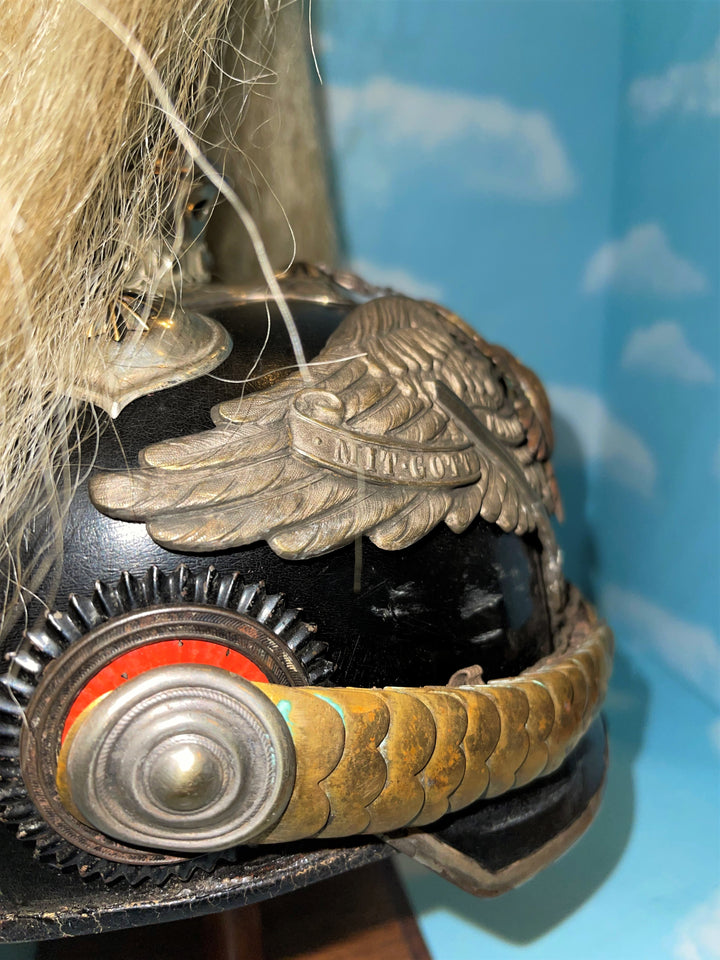 Prussian Pickelhaube Spiked Helmet for an Officer of Garde Dragoner Regiment Number 2 - Derrittmeister Militaria Group