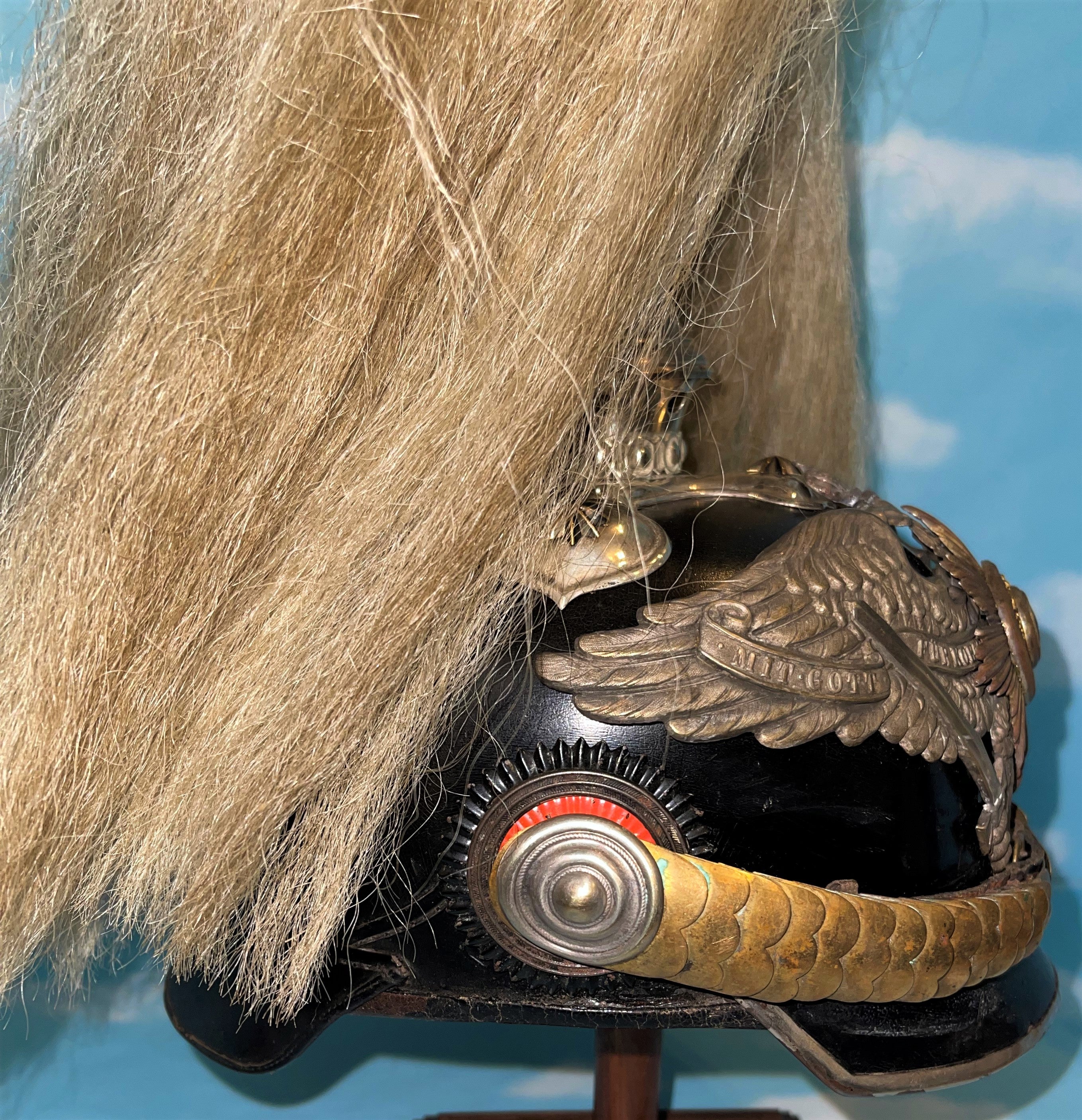 Prussian Pickelhaube Spiked Helmet for an Officer of Garde Dragoner Regiment Number 2 - Derrittmeister Militaria Group