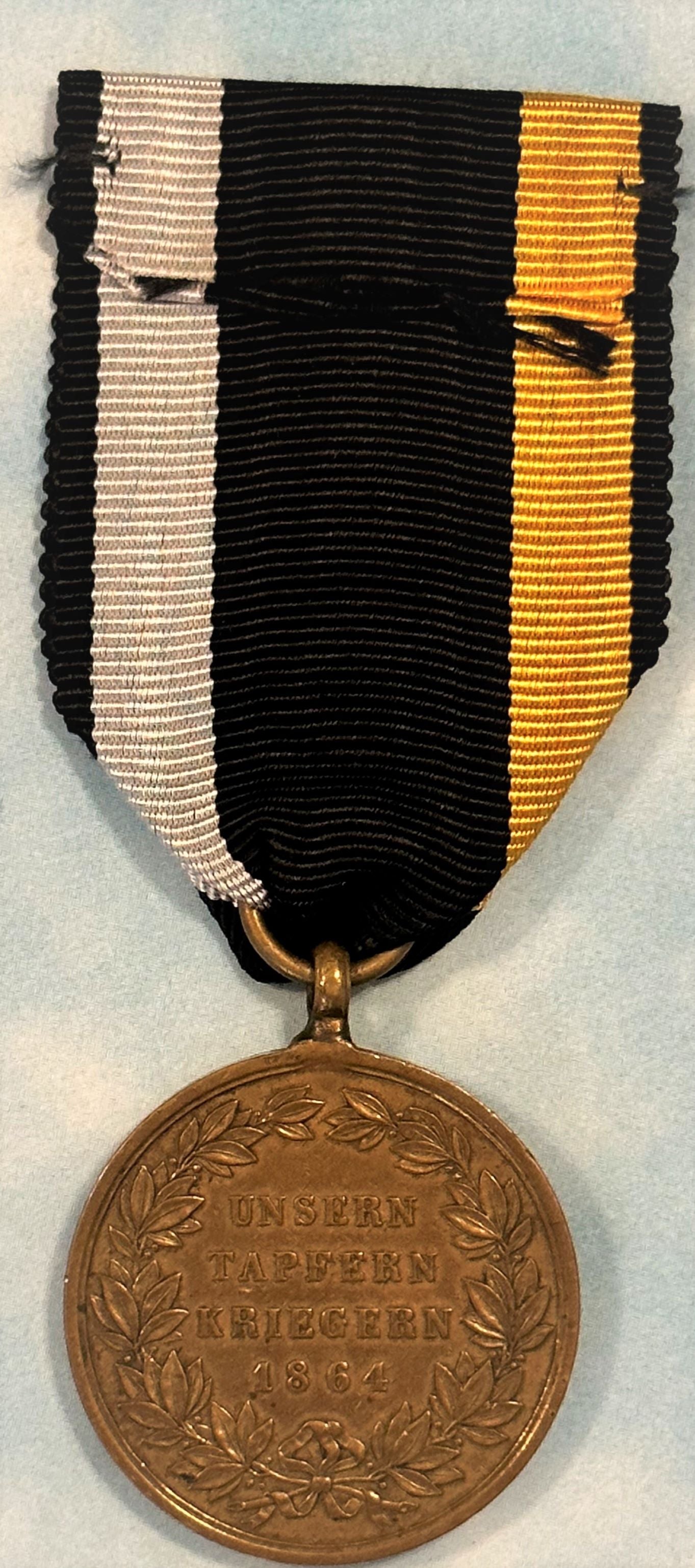 Prussian Denmark War Medal of 1864 - Derrittmeister Militaria Group