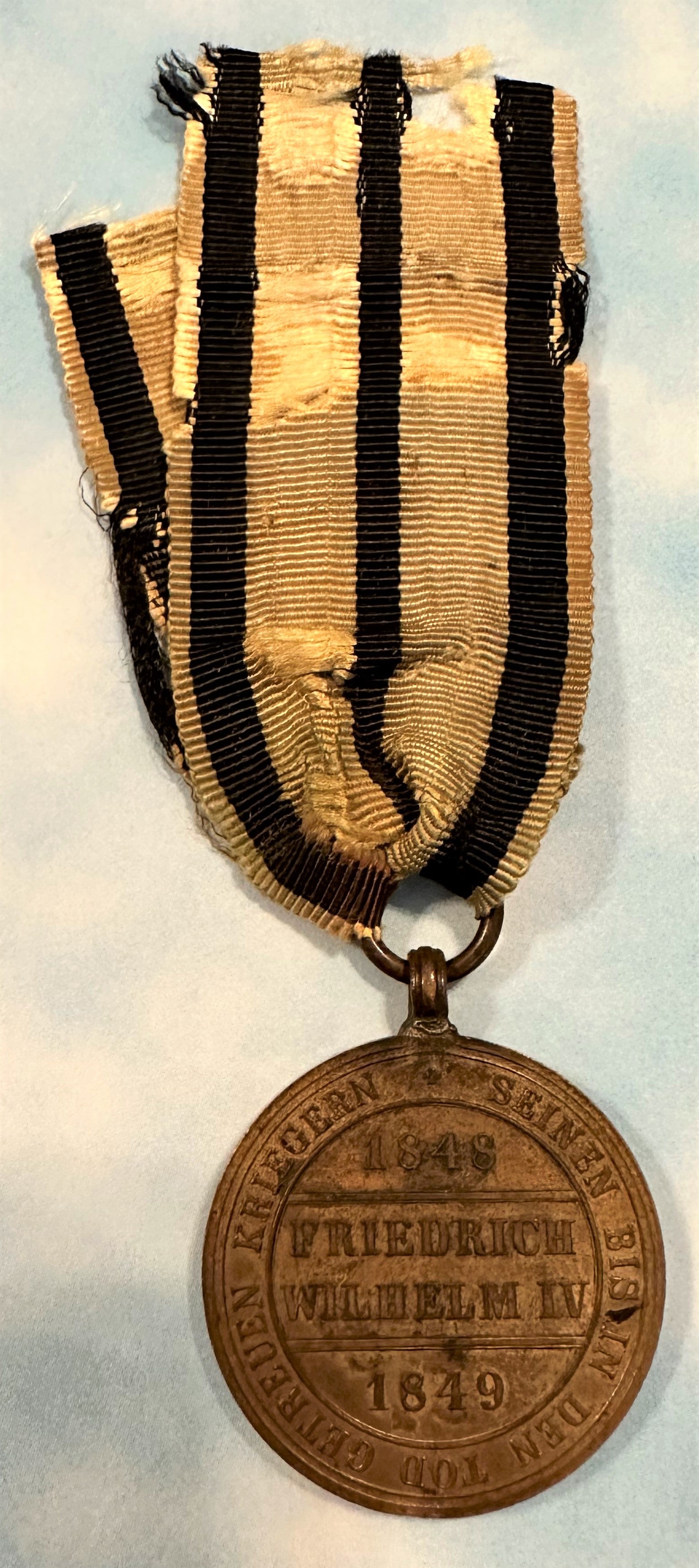 Prussian Hohenzollern Commemorative Medal for 1848-1849 - Derrittmeister Militaria Group