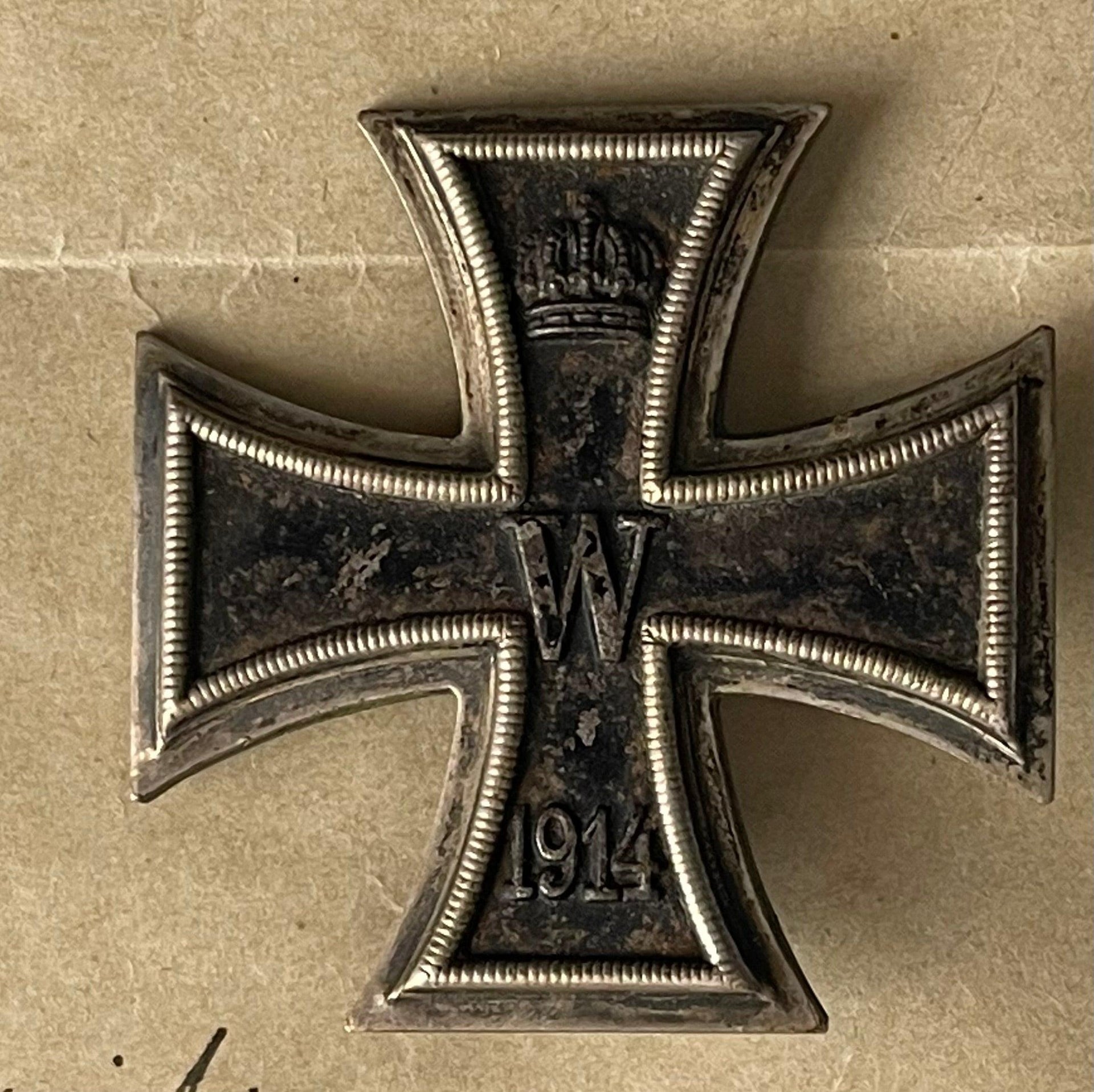 Germany Award and Document 1914 Iron Cross 1st Class Leutnant der Reserve Schmidt - Derrittmeister Militaria