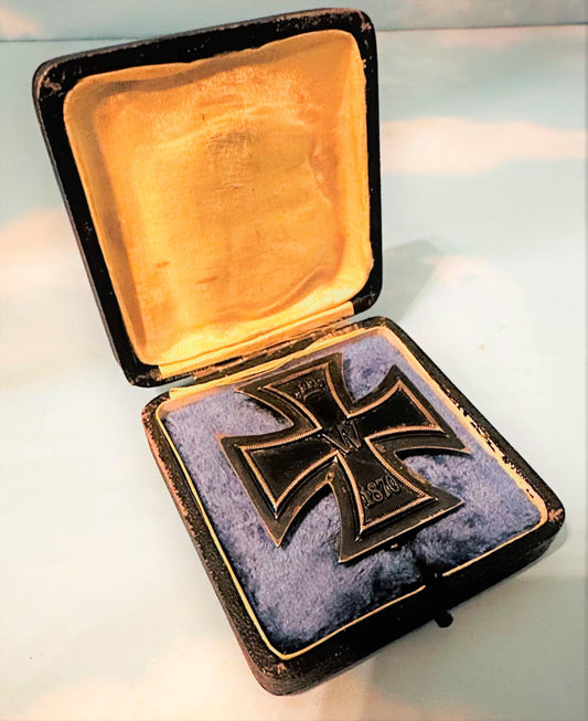 Germany 1870 Iron Cross "Godet" in Presentation Case - Derrittmeister Militaria Group