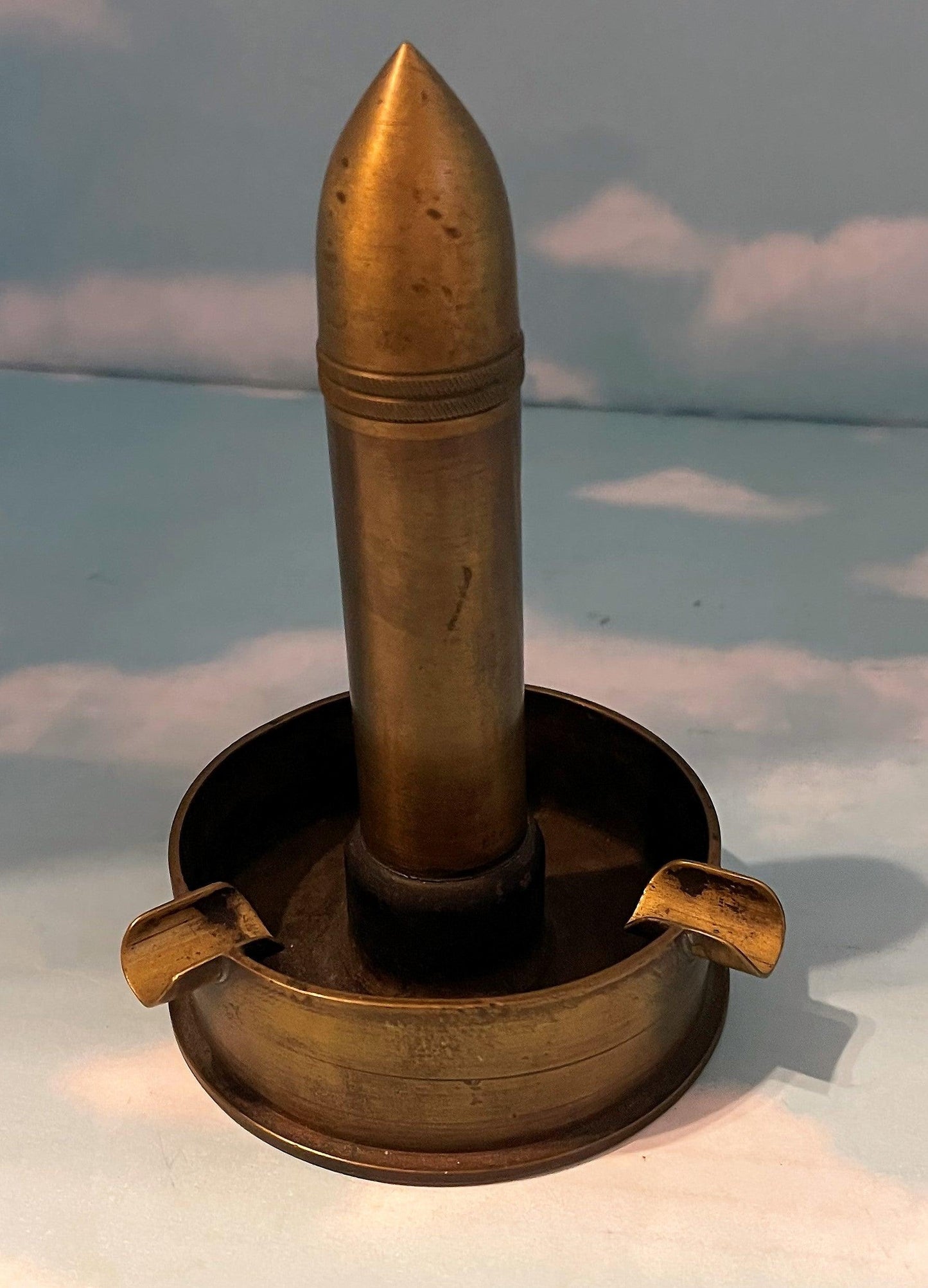 Germany Trench Art Ashtray and Lighter combination - Derrittmeister Militaria