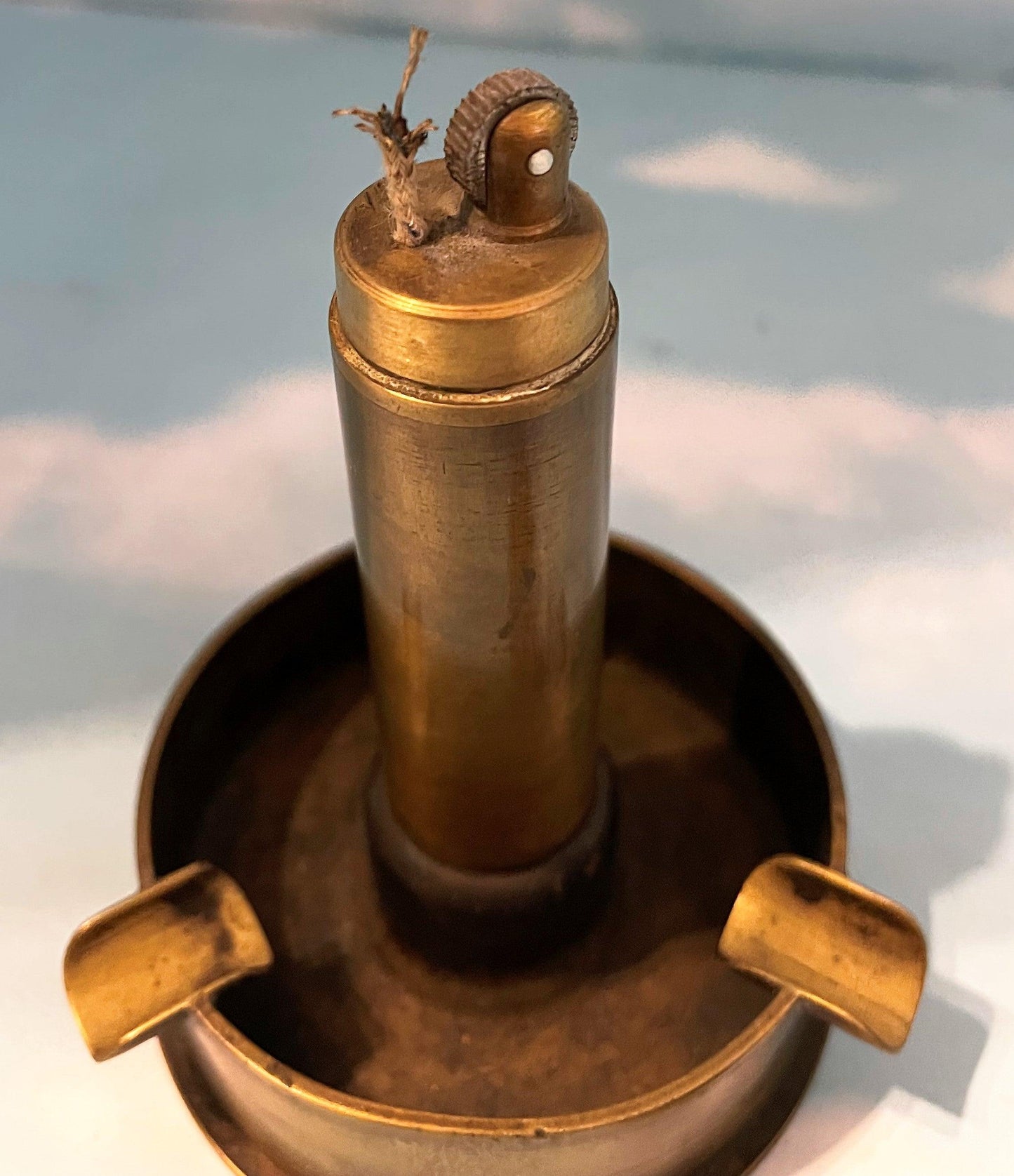 Germany Trench Art Ashtray and Lighter combination - Derrittmeister Militaria