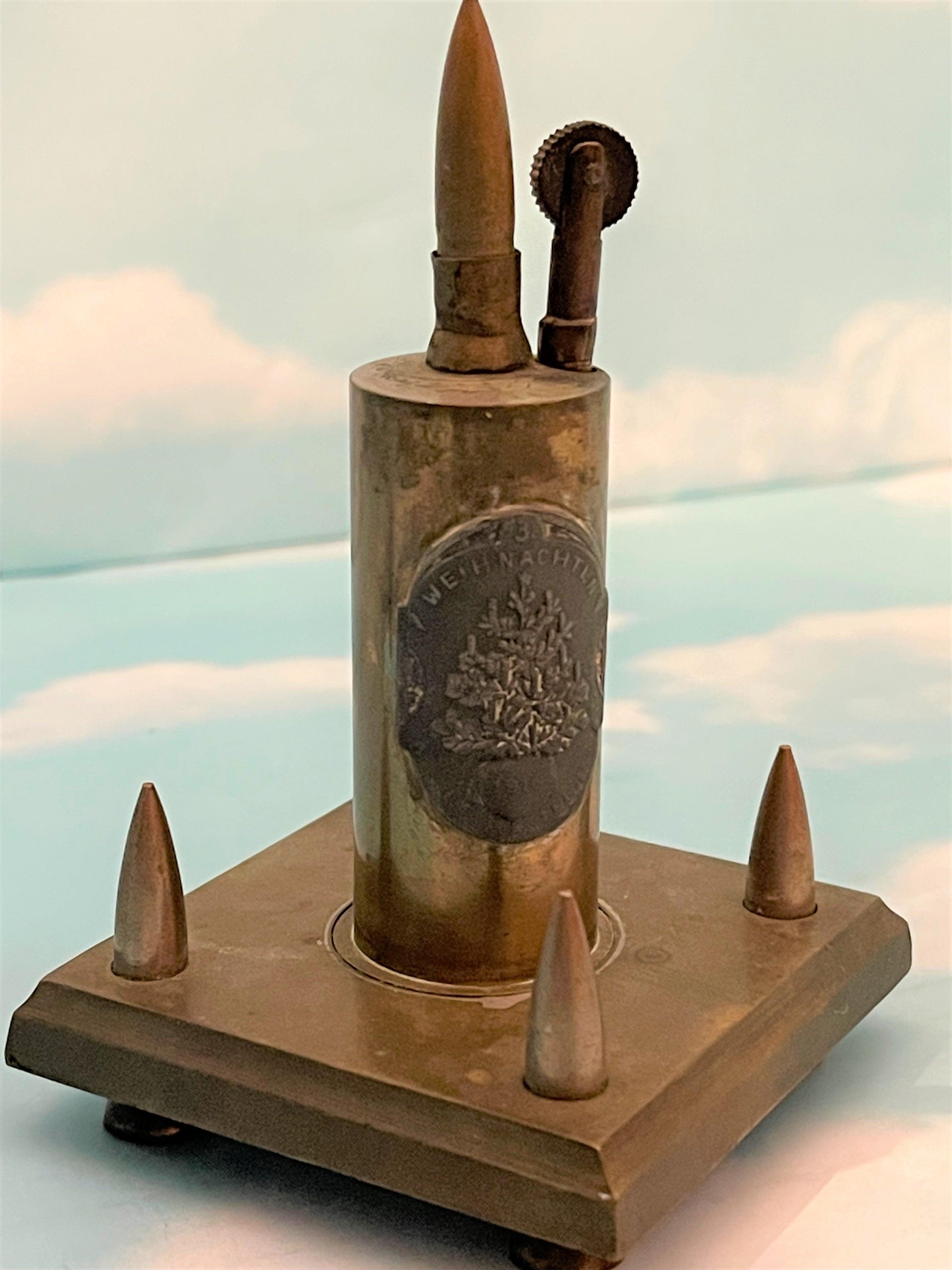 Germany Trench Art Lighter for Desktop - Derrittmeister Militaria
