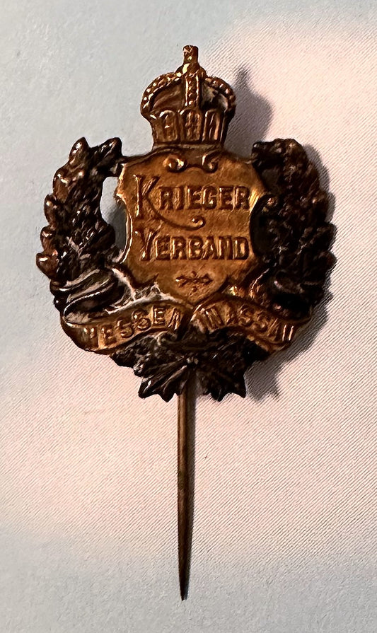 Prussian Stickpin for the Veterans Association Krieger Verband - Derrittmeister Militaria Group