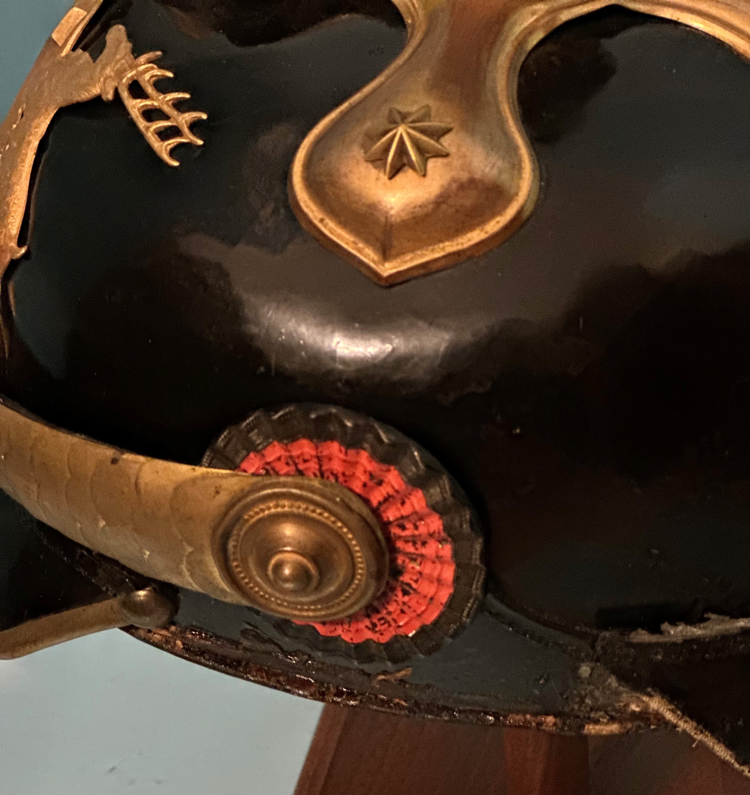 Württemberg Kugelhelm Helmet for Officer in Line Feldartellerie Rgt - Derrittmeister Militaria Group