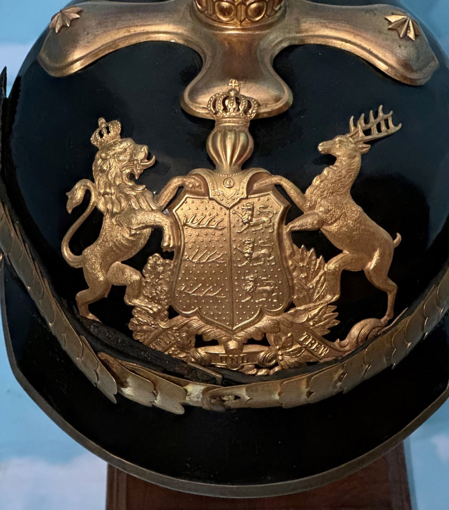 Württemberg Kugelhelm Helmet for Officer in Line Feldartellerie Rgt - Derrittmeister Militaria Group