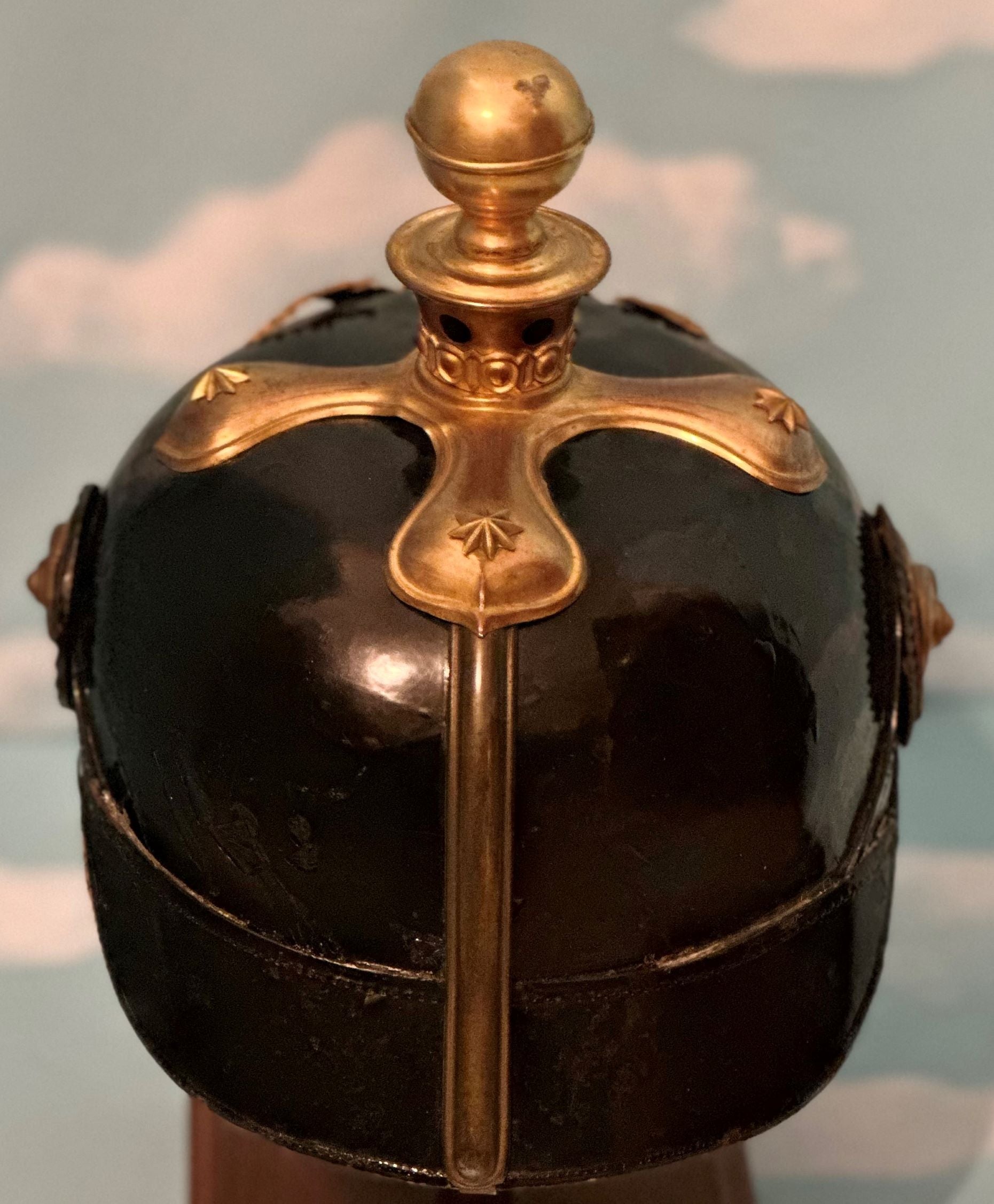 Württemberg Kugelhelm Helmet for Officer in Line Feldartellerie Rgt - Derrittmeister Militaria Group