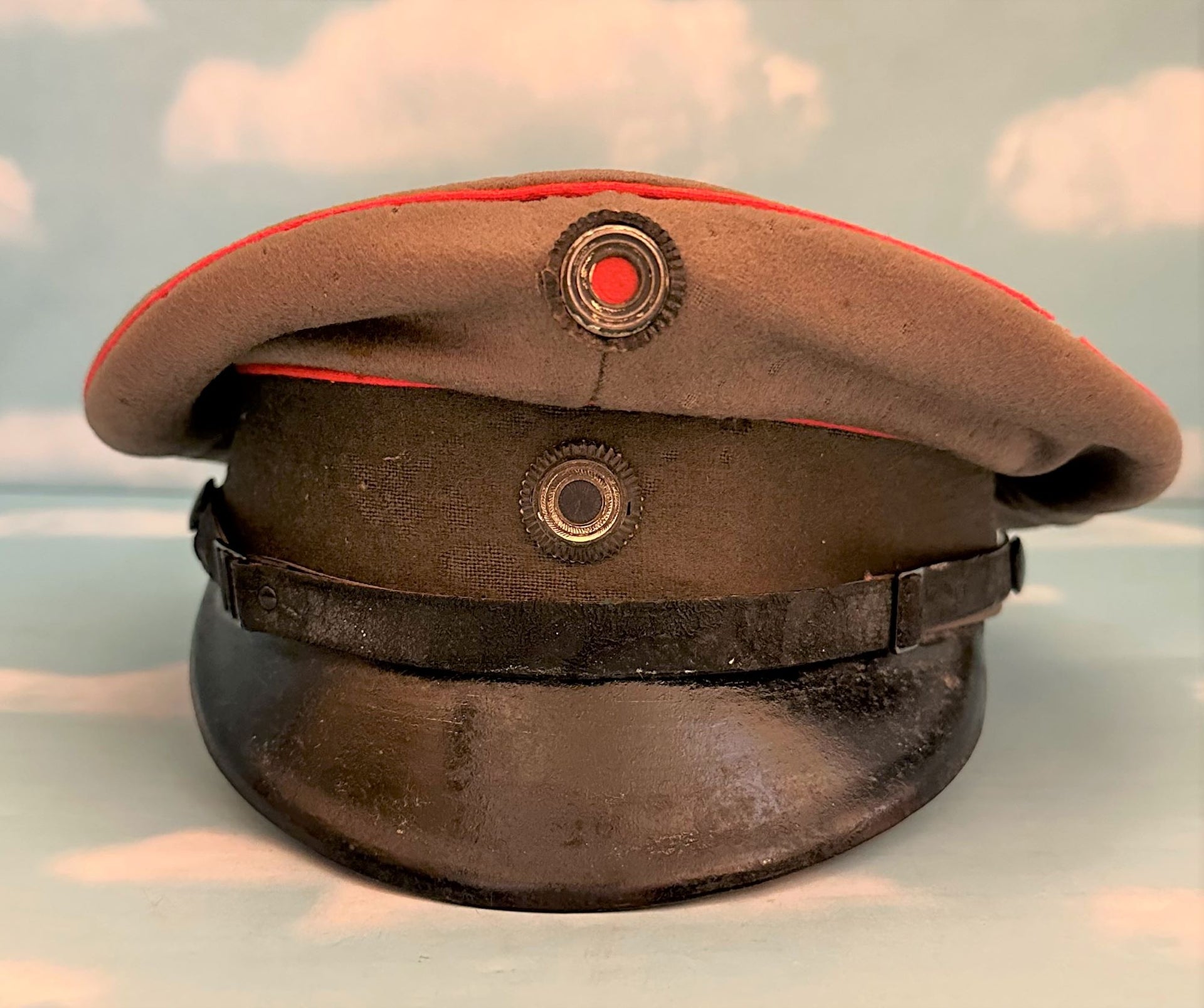 Prussian Schirmmutze / Visor Cap for Officer in Jager - Derrittmeister Militaria Group