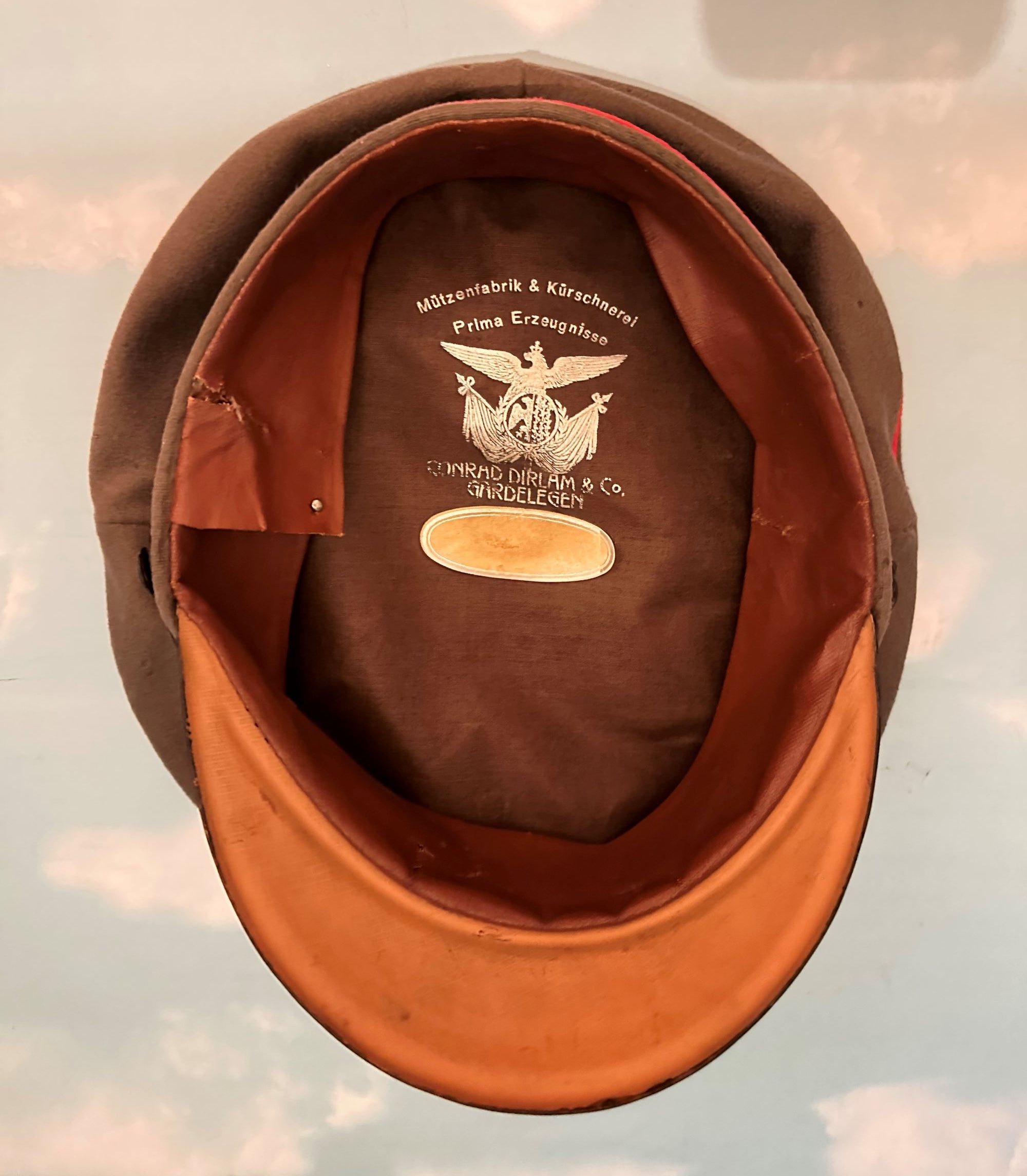 Prussian Schirmmutze / Visor Cap for Officer in Jager - Derrittmeister Militaria Group