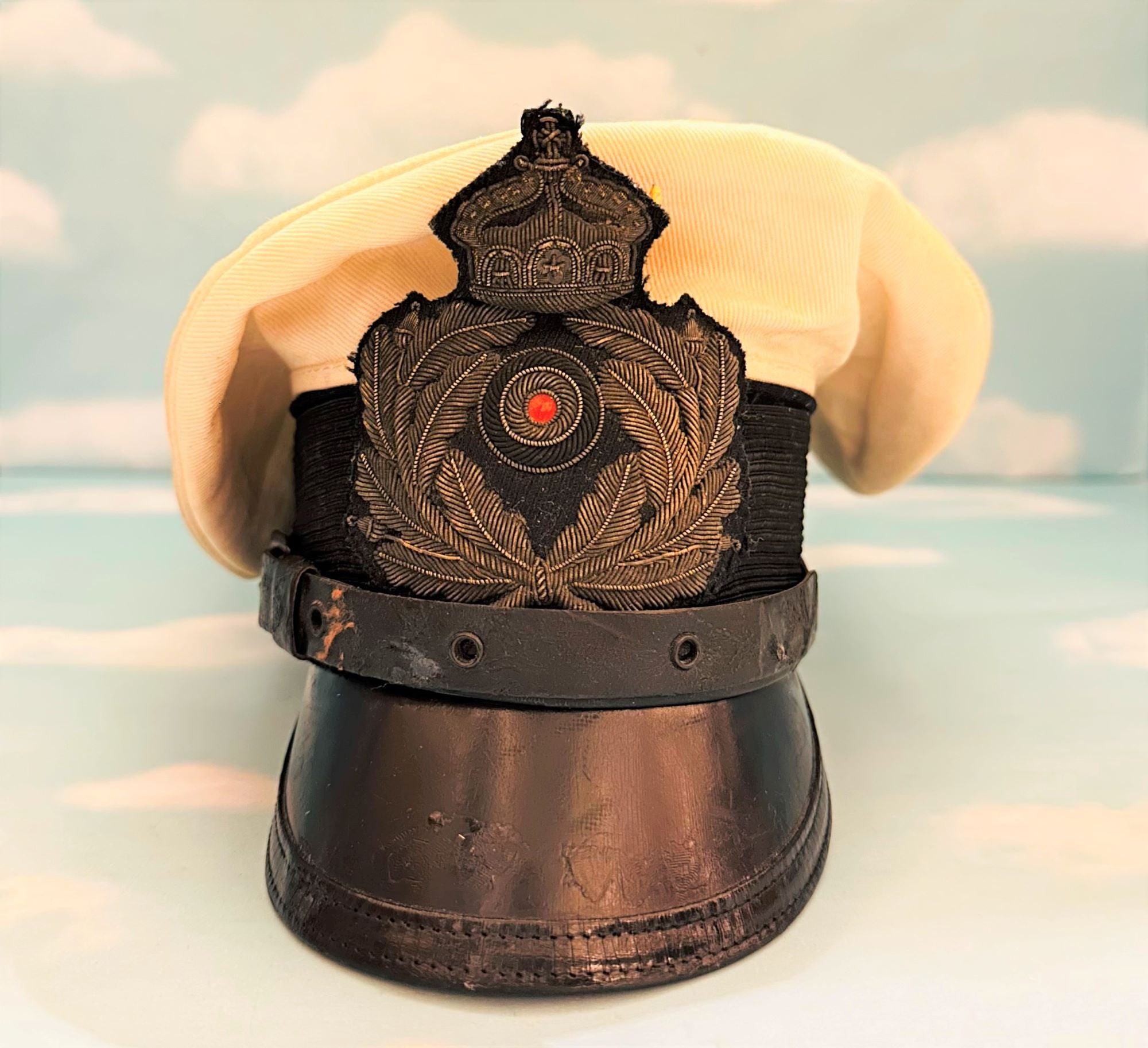 Prussia Schirmmütze / Visor Cap for Officer in Kaiserliche Marine iden ...