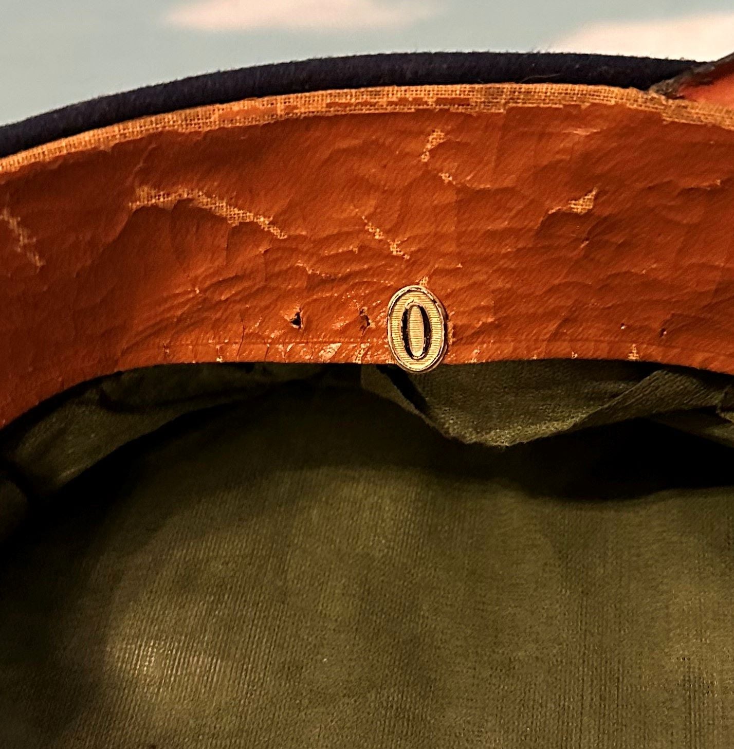 Prussian Schirmütze / Visor Cap for Reserve Officer in Pionier Rgt - Derrittmeister Militaria Group