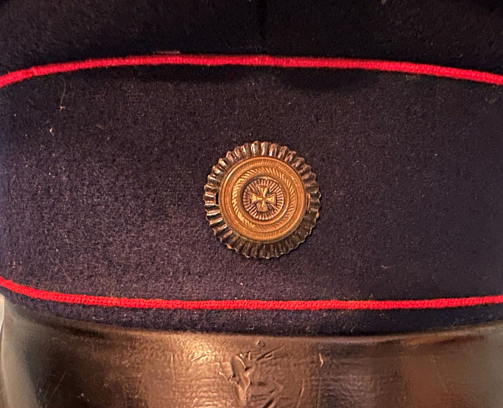 Prussian Schirmütze / Visor Cap for Reserve Officer in Pionier Rgt - Derrittmeister Militaria Group