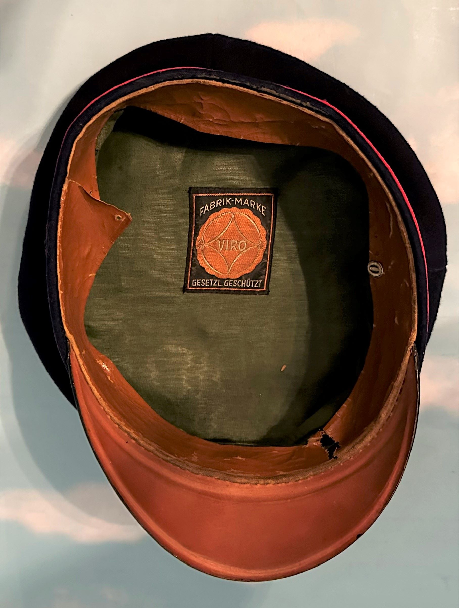 Prussian Schirmütze / Visor Cap for Reserve Officer in Pionier Rgt - Derrittmeister Militaria Group