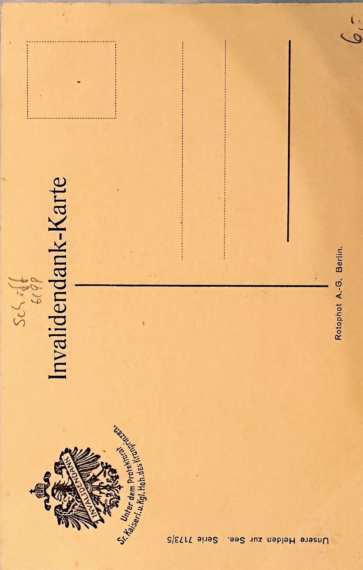 Germany Navy Post Card of Otto Weddigen - Derrittmeister Militaria Group