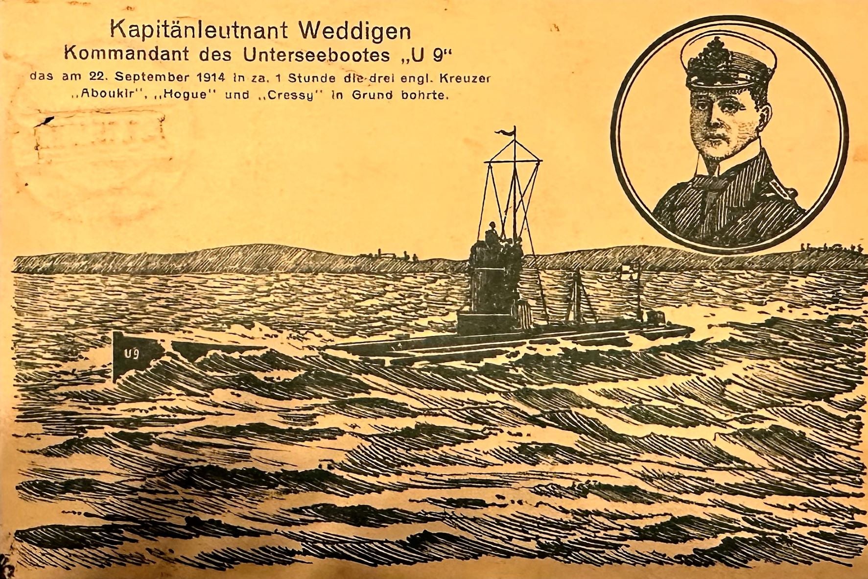 Germany Navy Post Card of Otto Weddigen - Derrittmeister Militaria Group