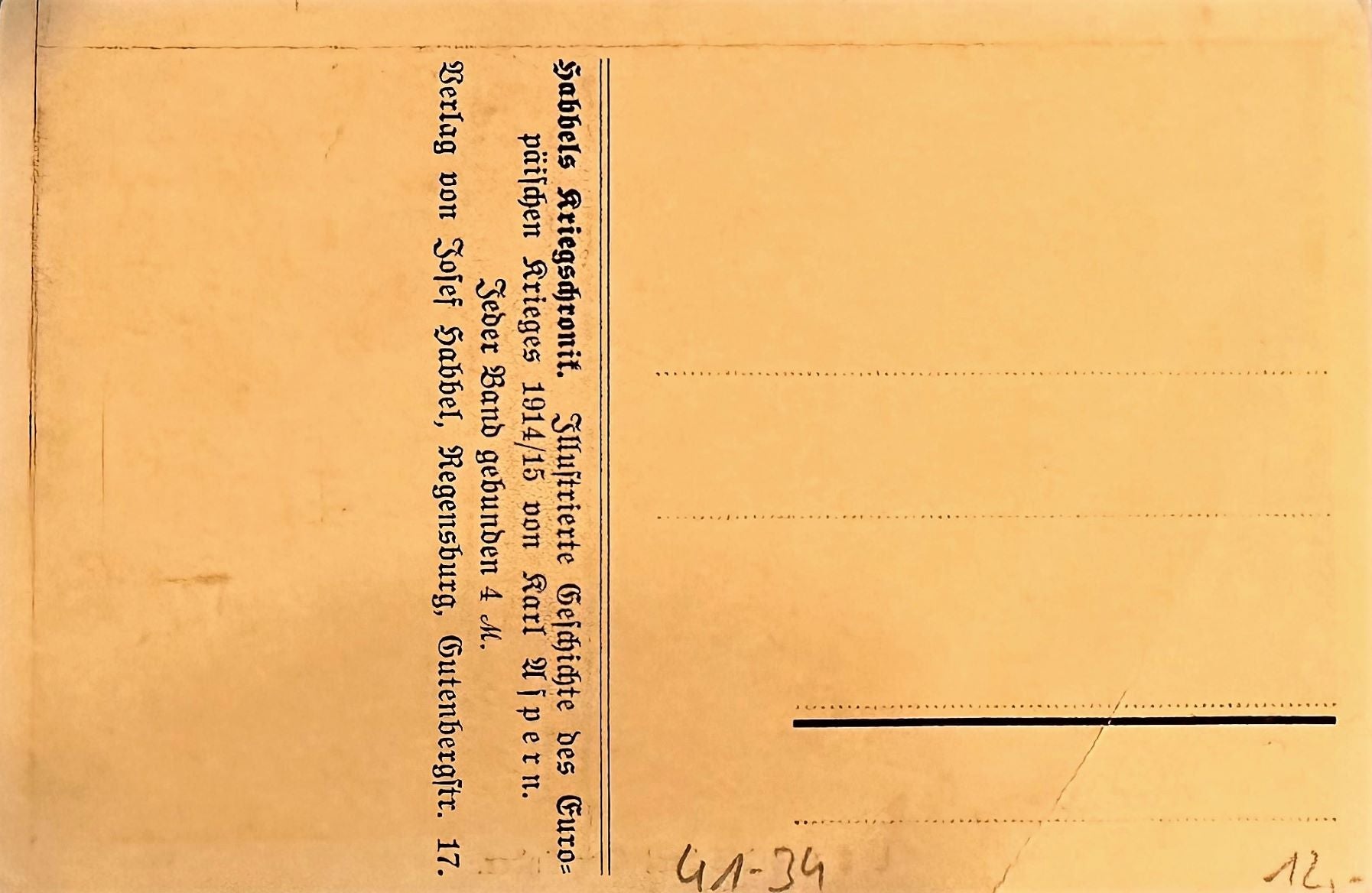 Germany Navy Post Card of Otto Weddigen - Derrittmeister Militaria Group
