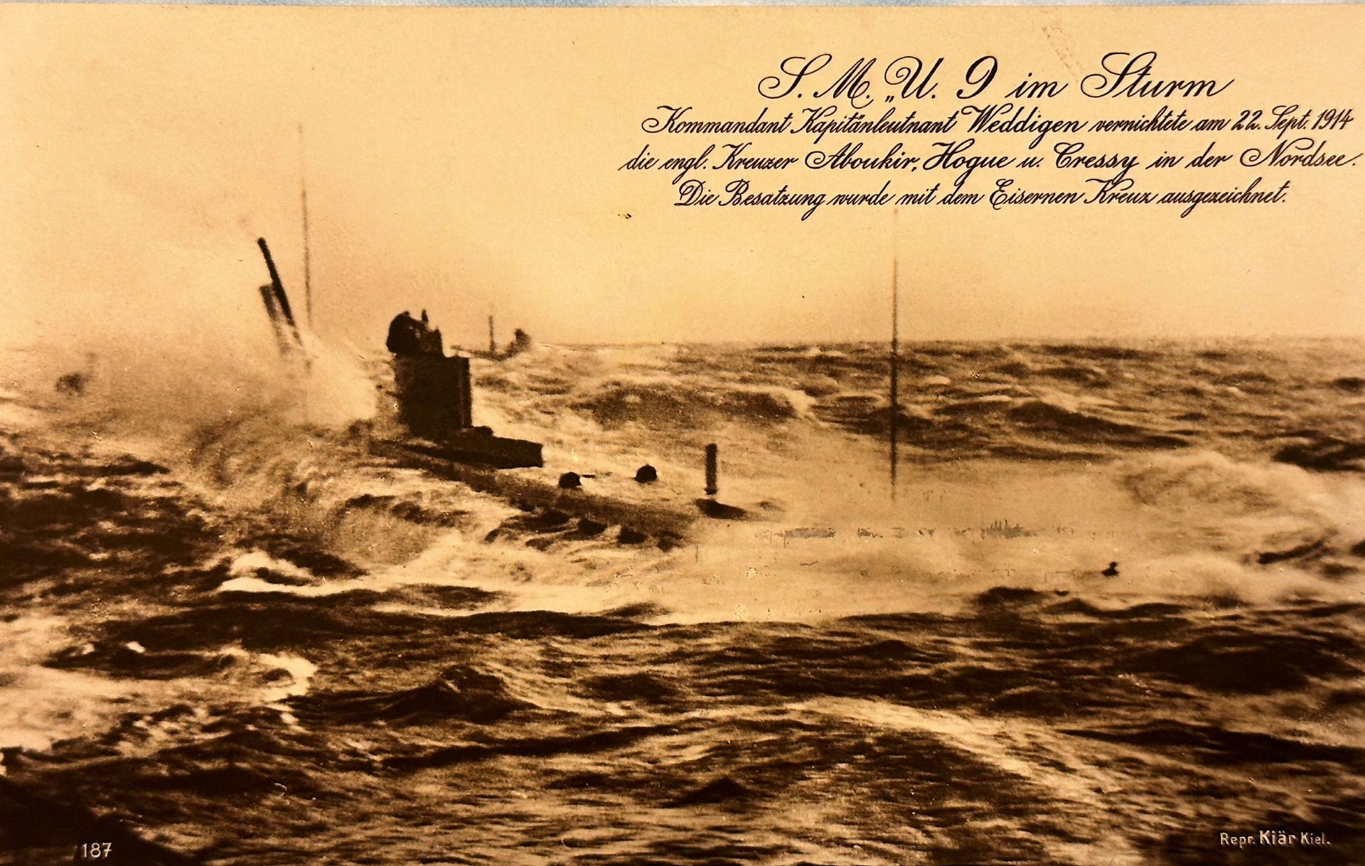 Germany Navy Post Card of Otto Weddigen - Derrittmeister Militaria Group